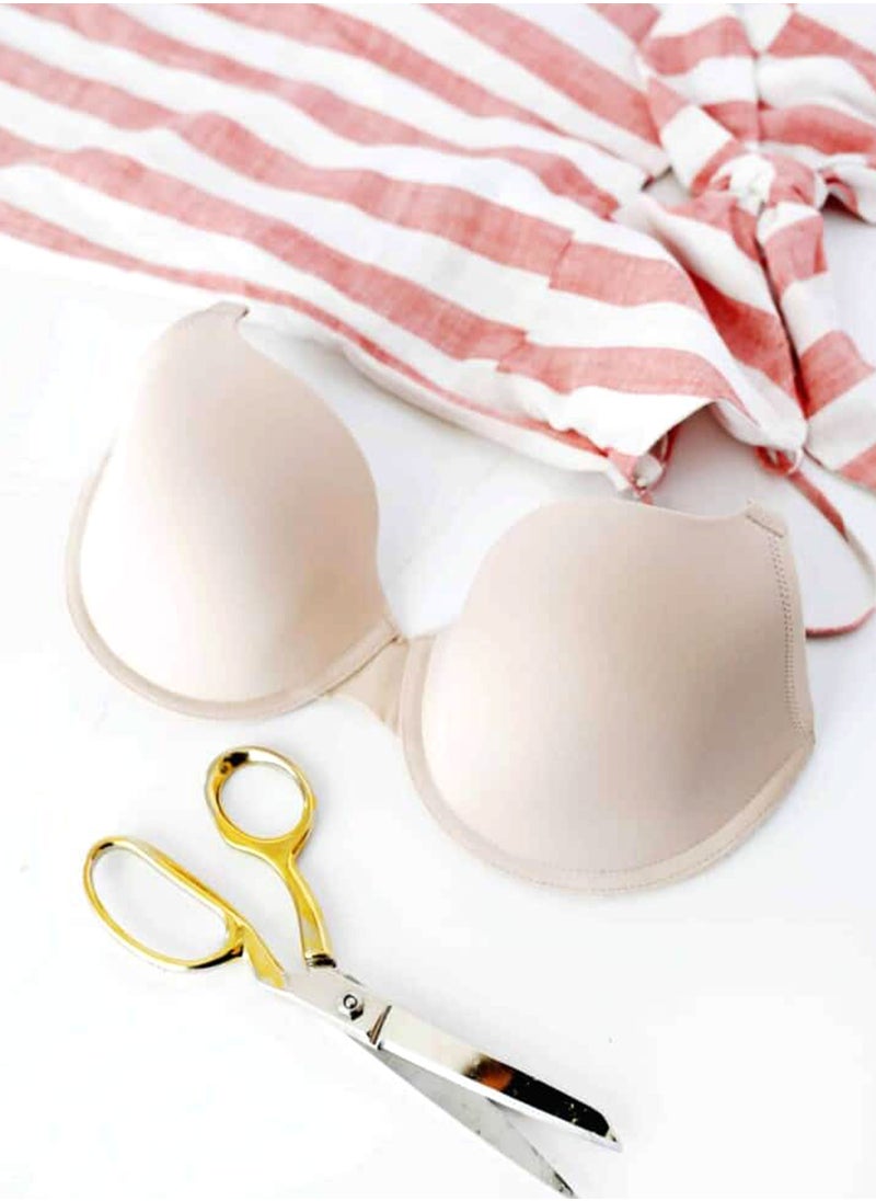 Generic - 1 Pair Bra Cup Inserts – Push-Up Padding with Underwire Support for DIY Sewing, Bras, and Swimwear – Soft, Durable, and Comfortable (M 85) - Image 1