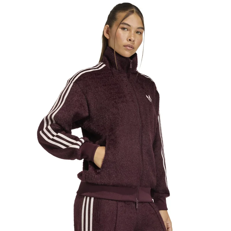 adidas Originals MAROON ADIDAS ORIGINALS MOHAIR FIREBIRD LOOSE TRACK TOP for Women | Best Price UAE