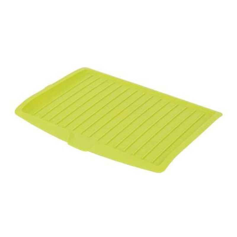 Mockery Drying Rack Save Space Draining Spot Plastic Universal Dish Drain Board for Home Plastic Sink Drip Sloping Draining Tray Green - Image 1