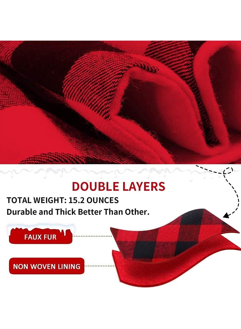 AUTOYSUR Christmas Tree Skirt,diameter 48in/122cm English Alphabet Christmas Tree Bottom Apron for Christmas Tree Holiday Home Party Indoor Decorations,for Christmas Tree Decorations - Image 3