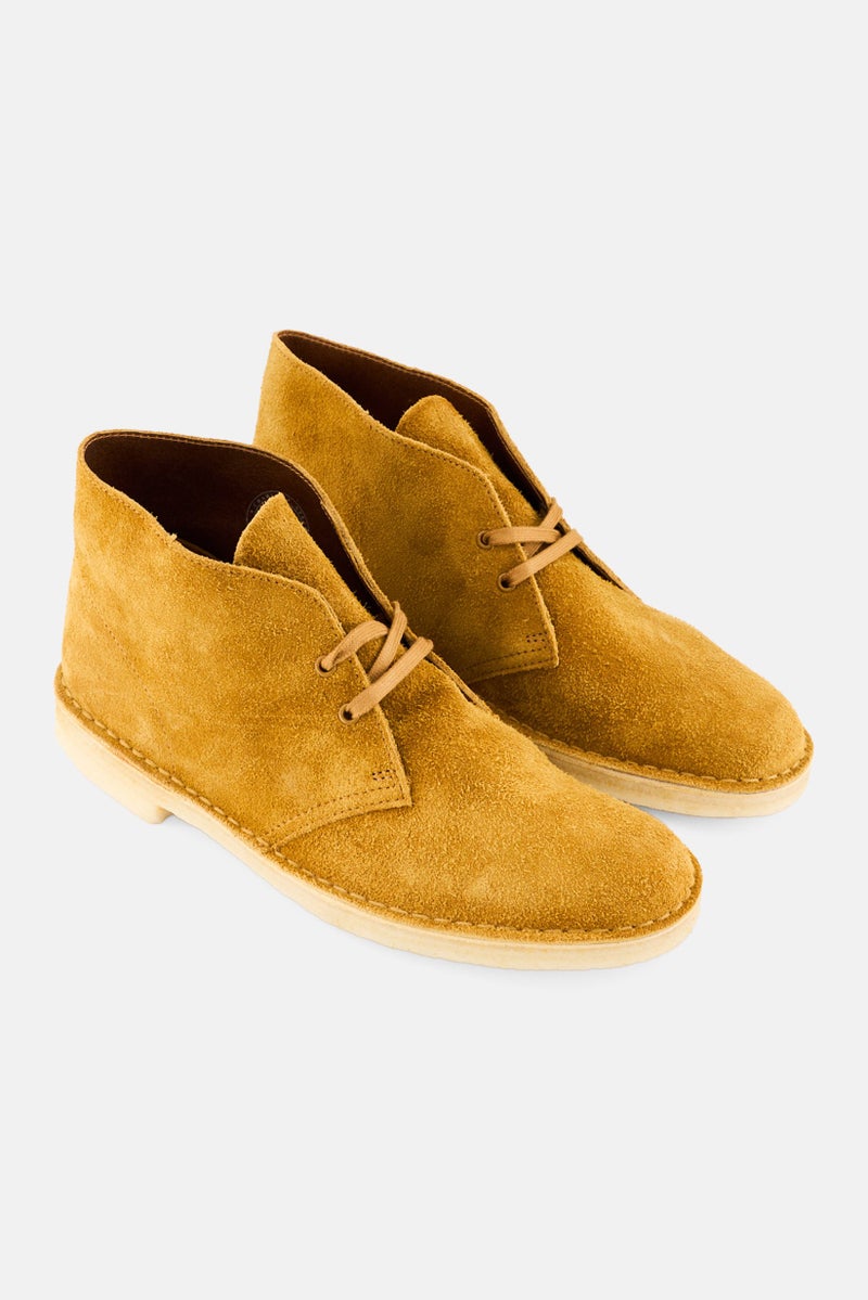 clarks Men Desert Lace Up Boots, Brownish Orange - Image 1