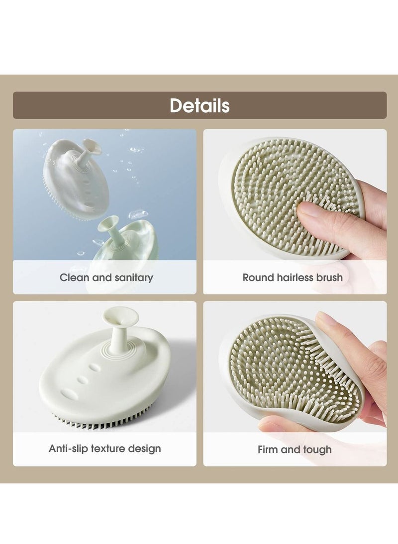 Be a better mom Shampoo Brush Soft Silicone Comb Scalp Scrubber Dandruff Brush Cleaning Shower Hair Scalp Massager Baby Shower Bath Brush - Image 5