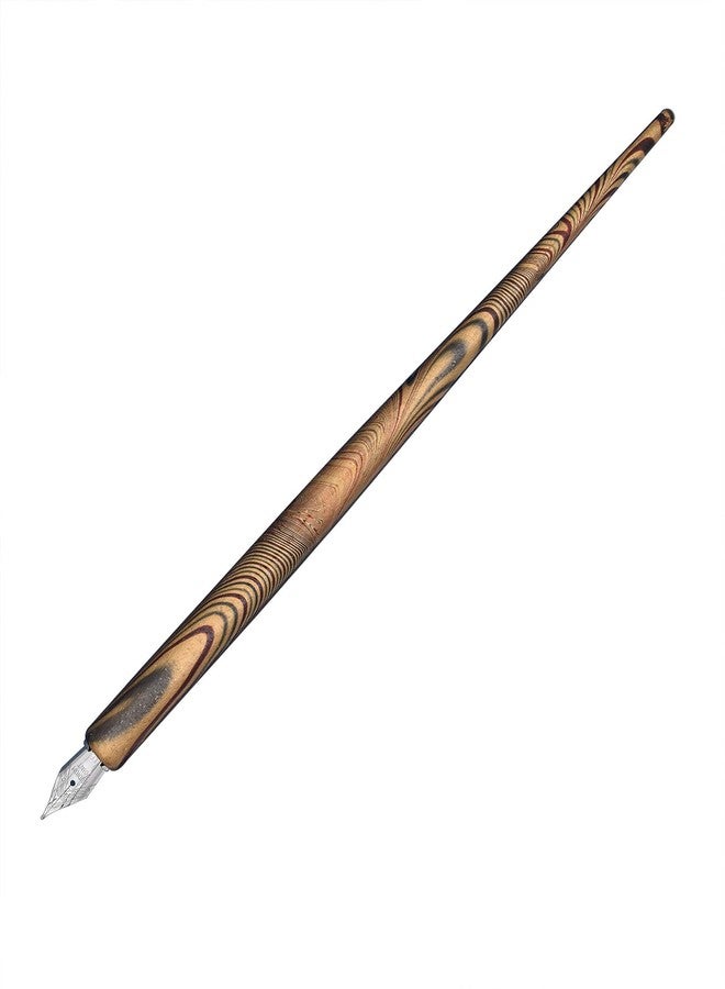 Gullor Wooden Dip Pen Calligraphy Set with Black Ink & 6 Nibs for Beginners, Kids, Writing, Signatures and Drawing, Gold - Image 3