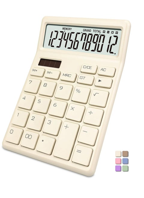 Standard Graphing Calculators 12 Digit, Scientific Basic Calculator with Lcd Perfect for Home, Office,and School