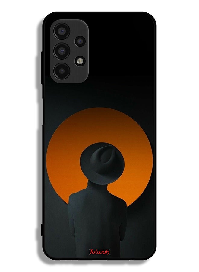 Tolwak Samsung Galaxy A13 4G Protective Case Cover Hat Boy Art - Image 1