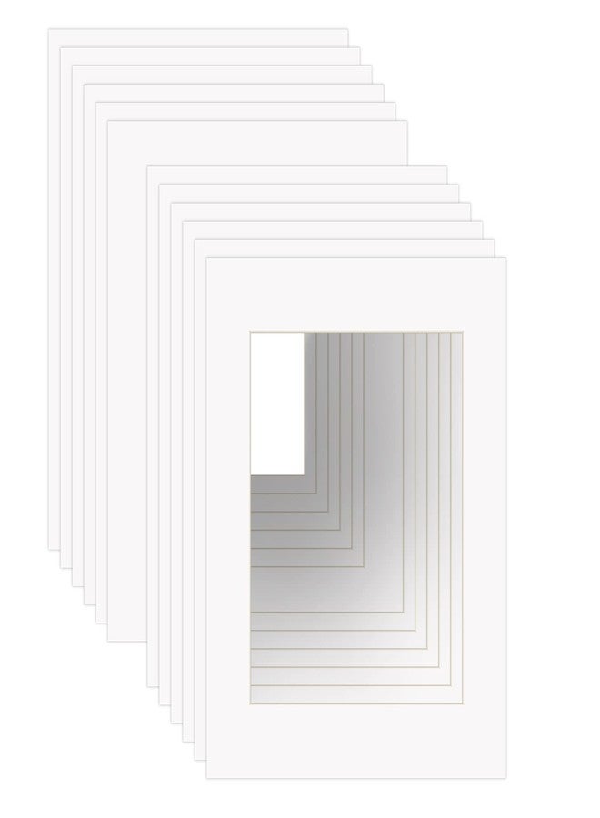 ZBEIVAN 11x14 White Picture Mats with Core Bevel Cut Frame Mattes for 8x10 Pictures - Pack of 12 - Image 1