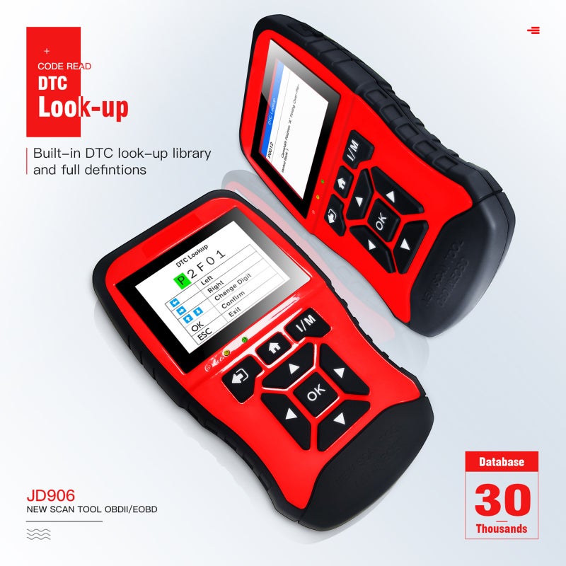 JDIAG JD906 ماسح ضوئي أكواد الكشف عن أخطاء السيارات OBDⅡ & CAN أداة فحص تشخيصية للسيارات، فحص جاهزية I/M بنقرة واحدة، رسوم بيانات بث مباشر، نصائح أكواد/معلومات إصلاح، اختبار بطارية، وضع التشخيص المتقدم 6 - Image 3