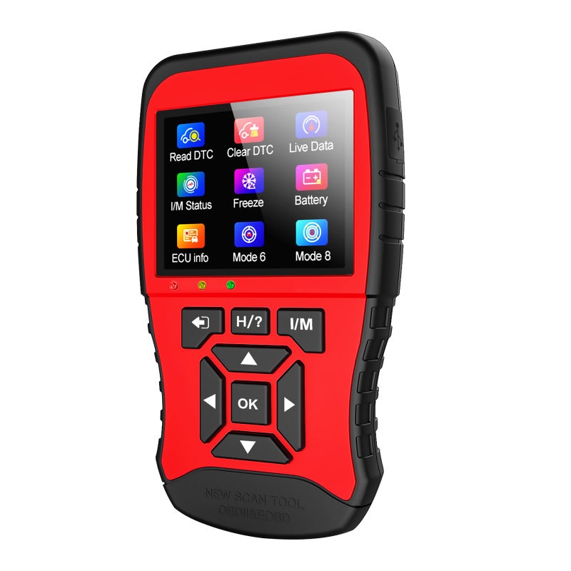 JDIAG JD906 ماسح ضوئي أكواد الكشف عن أخطاء السيارات OBDⅡ & CAN أداة فحص تشخيصية للسيارات، فحص جاهزية I/M بنقرة واحدة، رسوم بيانات بث مباشر، نصائح أكواد/معلومات إصلاح، اختبار بطارية، وضع التشخيص المتقدم 6 - Image 1