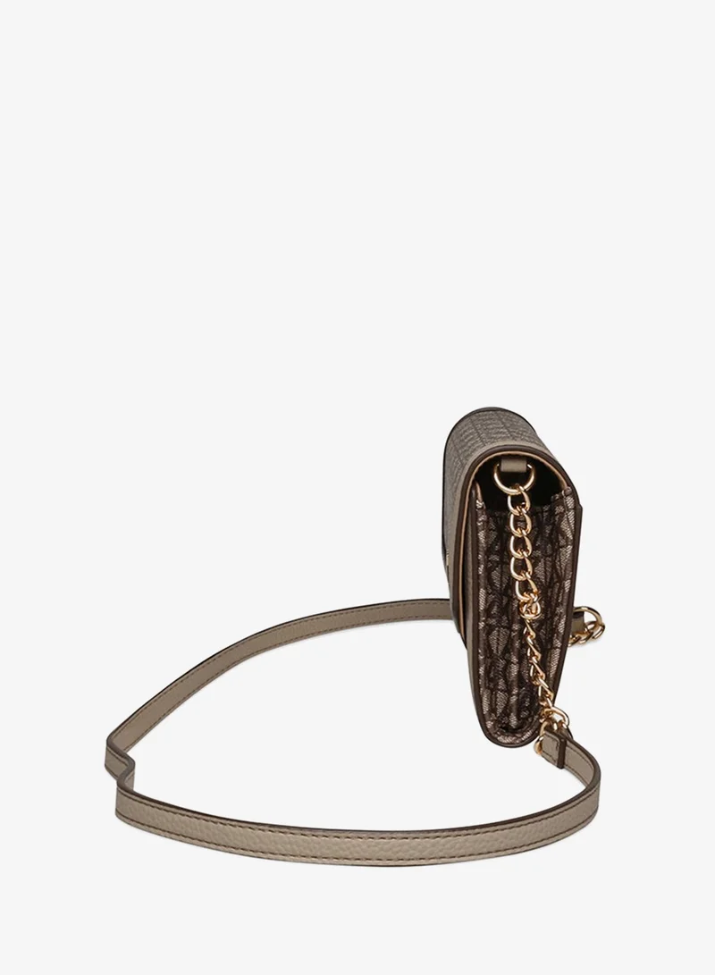 ANNE KLEIN  Anne Klein Monogram Patterned Flap Crossbody Bag for Women | Best Price UAE