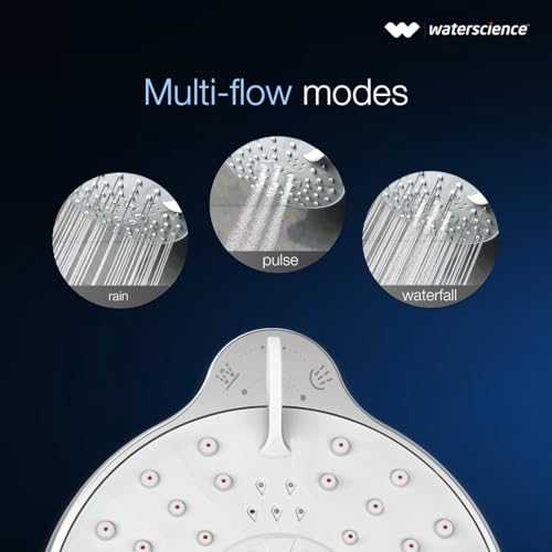 WaterScience CLEO Multi Flow Shower Filter for Bathroom | Hard Water Softener for Shower and Home | 3 Flow Modes | 50% Water Saving - CLEO-SFM-524 - Image 4