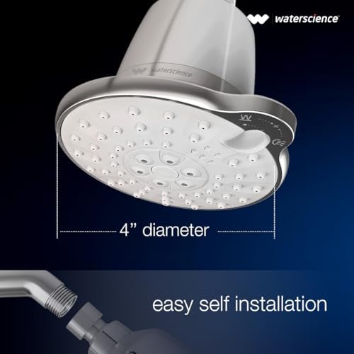 WaterScience CLEO Multi Flow Shower Filter for Bathroom | Hard Water Softener for Shower and Home | 3 Flow Modes | 50% Water Saving - CLEO-SFM-524 - Image 5