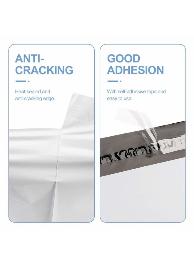 Metronic Poly Mailers 12x15.5 100 Pcs, Medium Shipping Bags for Clothing, Waterproof Mailers Poly Bags for Small Business, Shipping Envelopes Mailing Bag Package Bags Bulk in White - Image 2