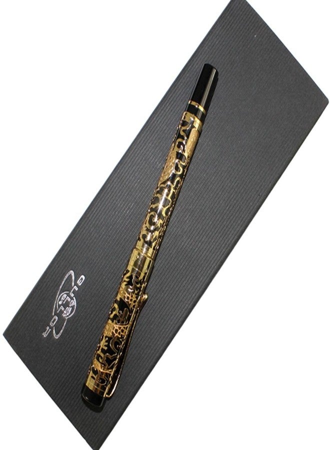 Gullor Advanced Rollerball Pen Jinhao 5000 Black and Gold Dragon Year with Gift Box - Image 3