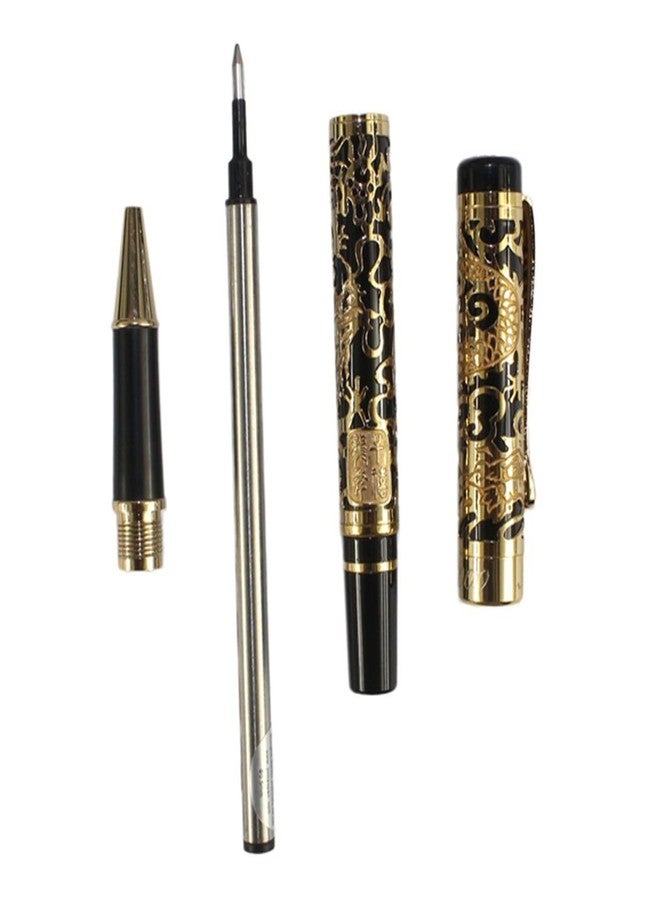 Gullor Advanced Rollerball Pen Jinhao 5000 Black and Gold Dragon Year with Gift Box - Image 5