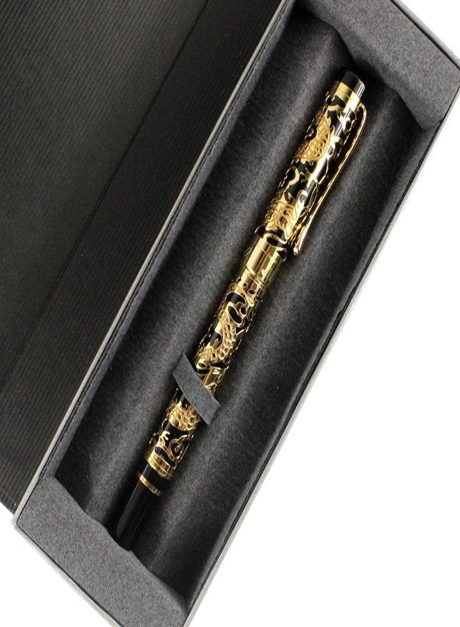 Gullor Advanced Rollerball Pen Jinhao 5000 Black and Gold Dragon Year with Gift Box - Image 4