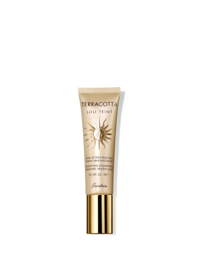 GUERLAIN Terracotta Joli Teint Beautifying Foundation Sun-Kissed Healthy Glow - Light - Image 3