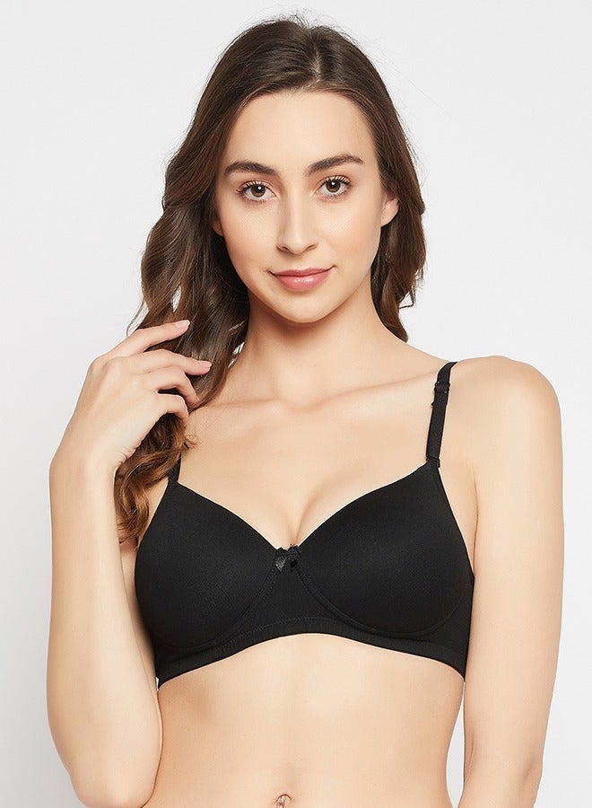 Clovia Clovia Pack of 3 Padded Non-Wired Full Cup T-shirt Bra - Cotton Lycra - Image 4