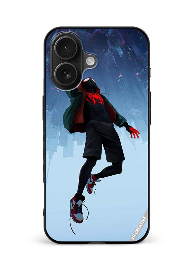 Protective Case Cover For Apple iPhone 16 Plus Spiderman Design Multicolour