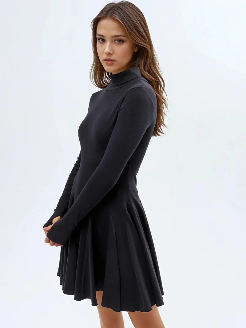 بوسيم BUSEM Mini Turtleneck Jersey Dress