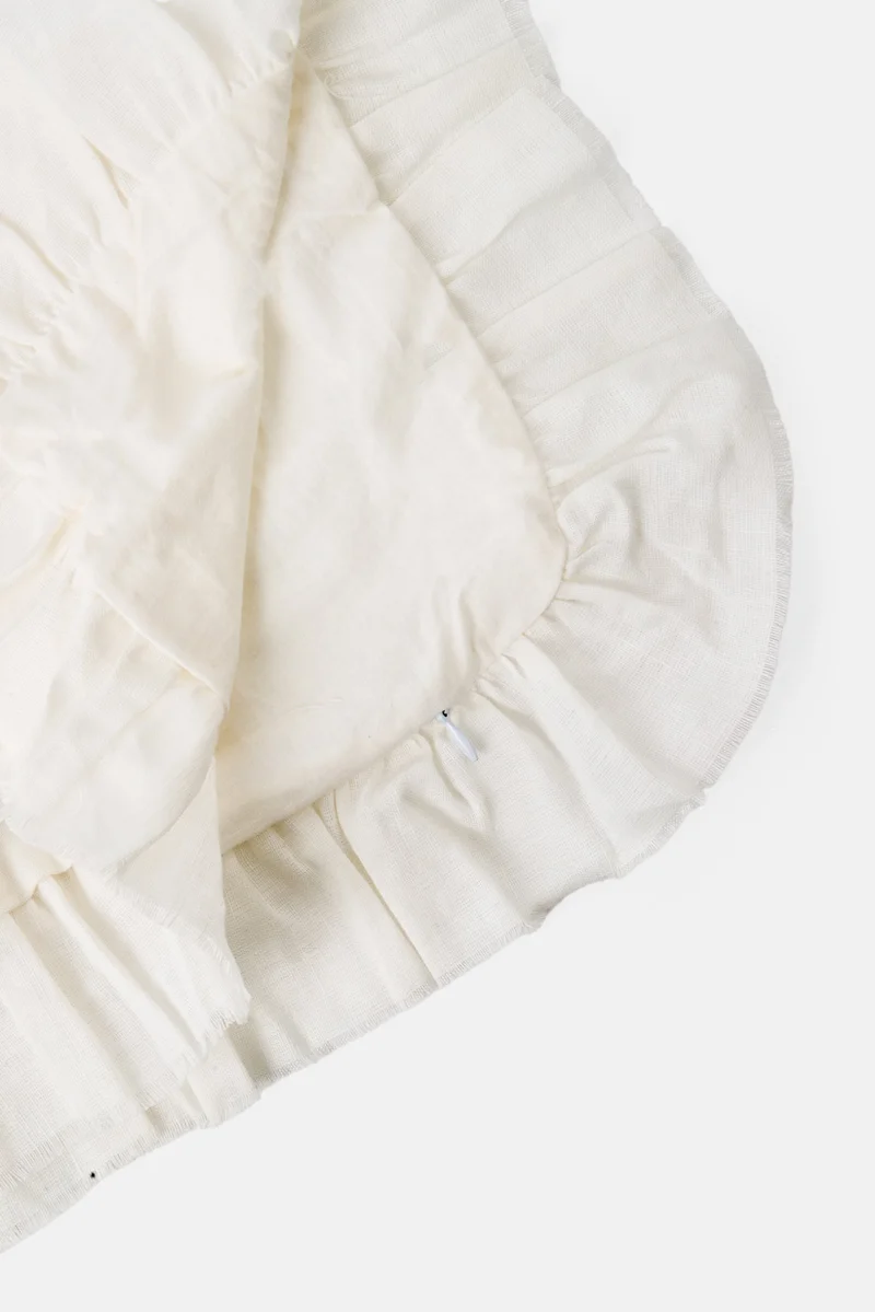 Muy Mucho Plain Cushion Cover 45 x 45 cm, White
