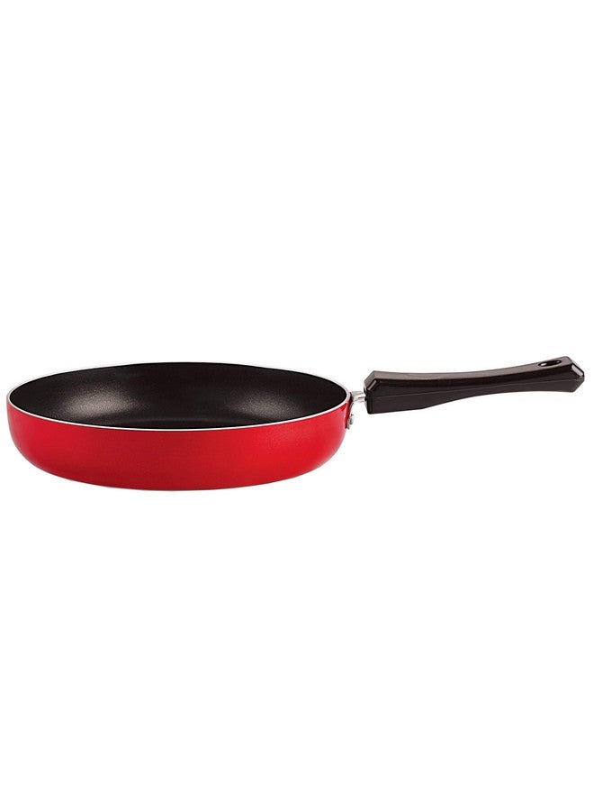 Nirlon Aluminium Non Stick Fry pan, 1.1 Litre -RED - Image 1