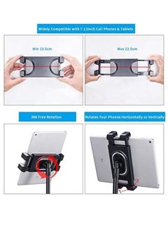 ELTRAZONE Telescopic Tripod Tablet Stand for Tablets 6" to 13"Tablet Floor Stand for IPad 12.9"  - Image 4