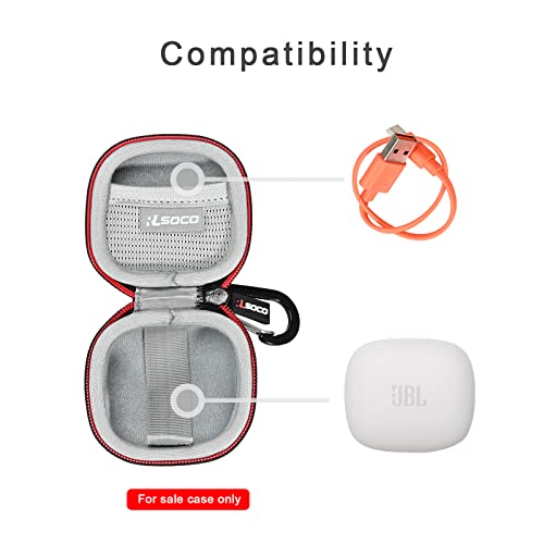 RLSOCO Case for JBL Live Pro TWS 2/Vibe Flex/Wave Flex True Adaptive Noise Cancelling Beamforming mics - Black (Case Only) - Image 2