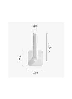 Generic Kitchen Self-Adhesive Accessories Under Cabinet Paper Roll Rack Towel Holder Tissue Hanger Storage Rack for Bathroom Toilet Hold (White 6pcs)  - Image 3