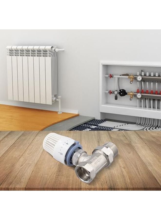 DN25 Brass Plastic Thermostatic Control Valve For Underfloor Heating Temperature Regulation - Image 3