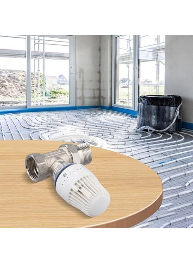 DN25 Brass Plastic Thermostatic Control Valve For Underfloor Heating Temperature Regulation - Image 4