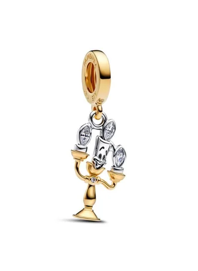 PANDORA Disney Beauty and the Beast Lumiere Dangle Charm