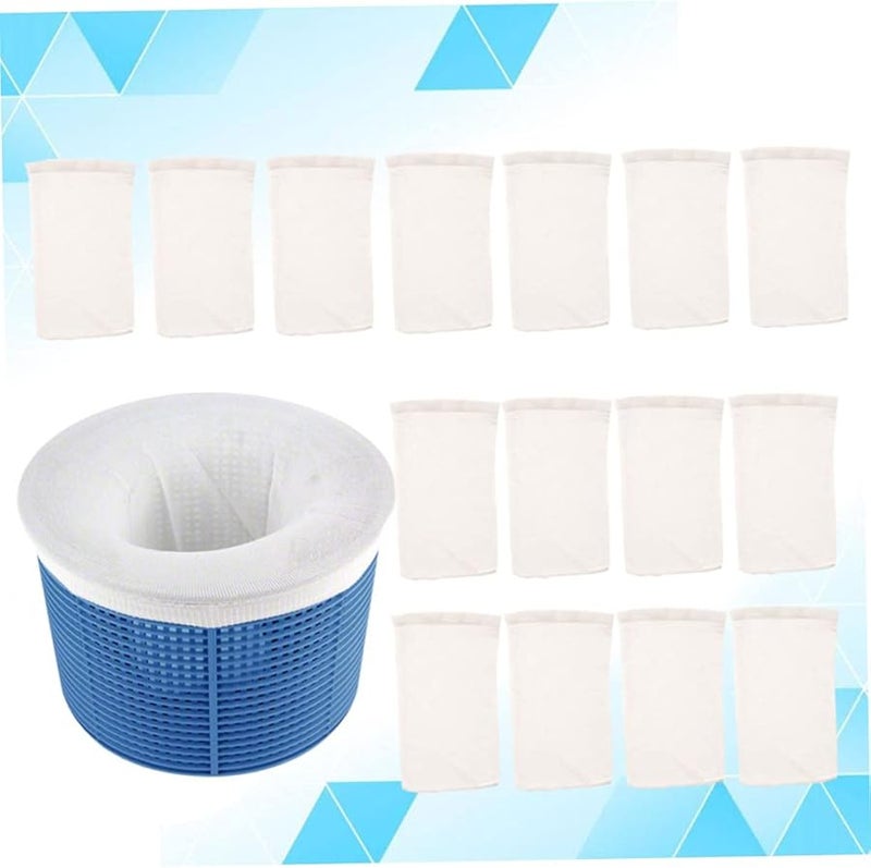 16pcs Pool Filter Basket and Socks Set for Swimming Pools Includes Filter Basket and Socks to Effectively Keep Your Clean Debris - Image 5