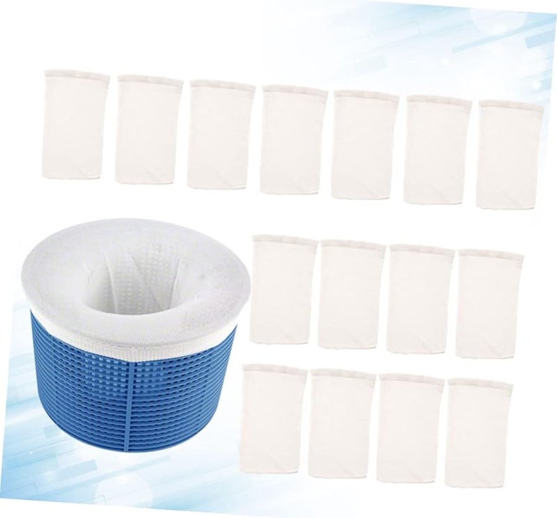 16pcs Pool Filter Basket and Socks Set for Swimming Pools Includes Filter Basket and Socks to Effectively Keep Your Clean Debris - Image 4