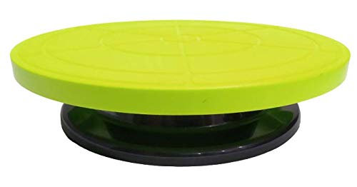 حامل كعكة دوار ملون من بايكرز باراديس 28 سم 11''x 7 سم 3'' (عبوة من 1) (أخضر)