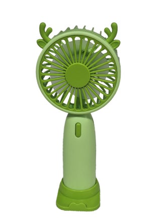 Mini handheld fan YL-106A , cute design with bright and green colour , small size and easy to carry by hand or put in bag, equipped with USB rechargeable battery, on/off button 3 speeds with LED light, nice summer and birthday gift for kids and adults, high quality and easy to use - pzsku/Z18A9F203476E42FD0A76Z/45/1747302779/6228656e-ced0-4a2c-9966-c73fba1f2d24