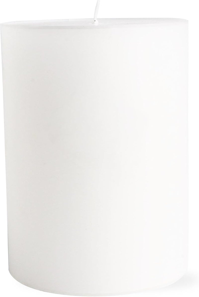tag Chapel 3X4 White Pillar Paraffin Wax Candle Unscented Drip-Free Long Burning 46 Hours for Home Decor Wedding Parties 3x4 White - Image 2
