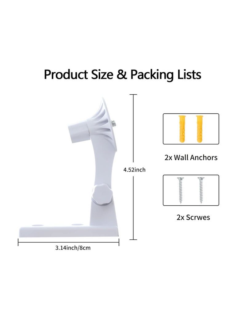 SYOSI Mini Pan-Tilt Camera, Wall Mount Compatible with Blink, Adjustable Angles Bracket 180 Degree Rotation Easy to Install, Get The Best View,Aluminum Alloy Material (NOT Included The Cam) (2 Pack) - Image 5