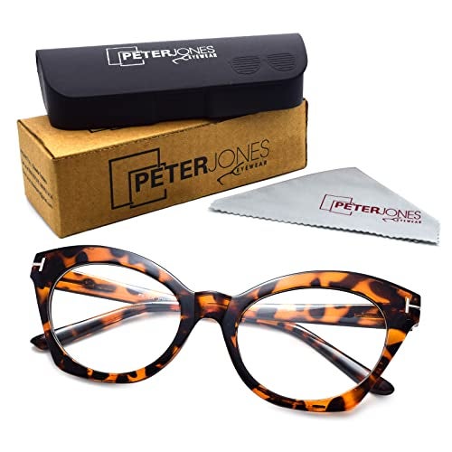 Peter Jones Demi Brown Oversized Cateye Large Blue Light Blocking Computer Glasses for Women/Girls (NH1245-DA) - Image 4