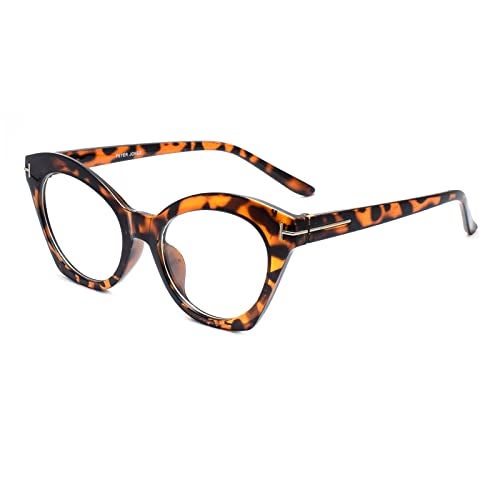 Peter Jones Demi Brown Oversized Cateye Large Blue Light Blocking Computer Glasses for Women/Girls (NH1245-DA) - Image 2