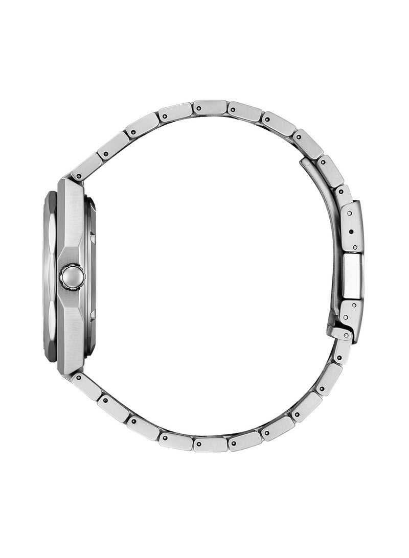 CITIZEN Zenshin 60 Automatic Watch NK5020-58L, 40.5mm Light Blue Dial, Super Titanium Bracelet, 100m WR - Image 4