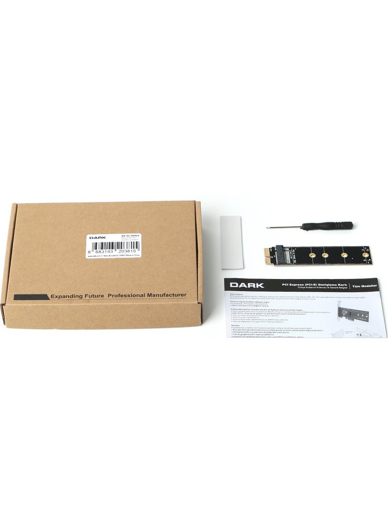 Dark - Ngff / Nvme M.2 SSD PCI-E X1 Card (DK-AC-PEM1X) - Image 1