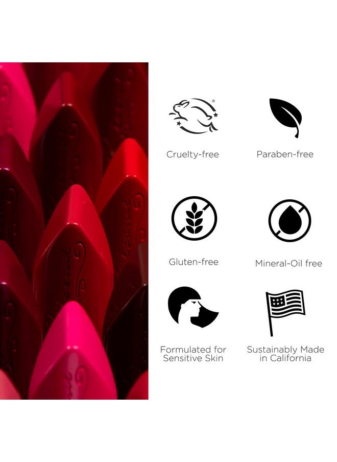 بيسامي كوزمتيكس أحمر شفاه BESAME Cherry Red 1935 Vintage Shade، رائع، أحمر غامق ناضج، مثالي للبشرة المتوسطة إلى الداكنة، مع فيتامين E المرطب، لمسة نهائية ساتانية، لون أحمر شفاه يدوم طويلاً أو لون شفاه غير لامع  - Image 5