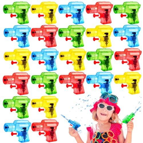 Blvochnnt 24 Pcs Mini Water Gun for KidsColor Small Squirt Water GunsPlastic Blasters for Beach Swimming Pool ToysSummer Theme Party FavorsOutdoor Water Fighting Games Prop - Image 1