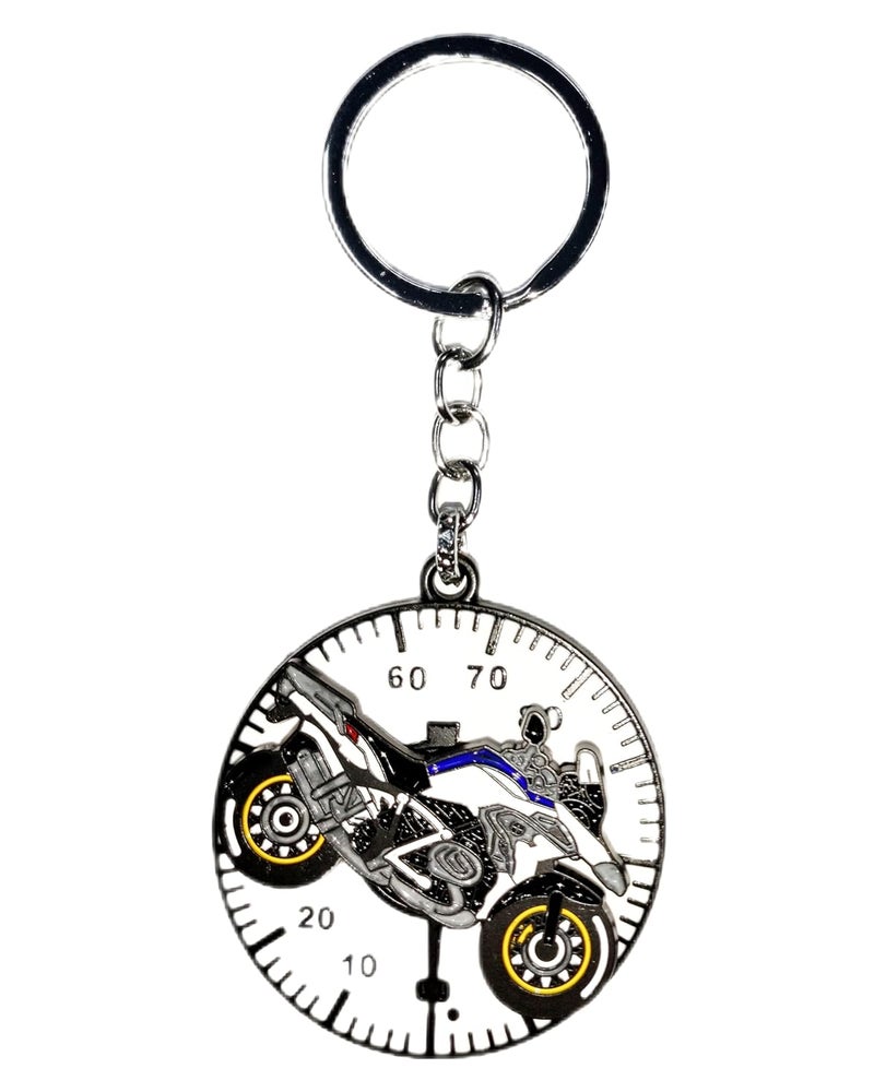 Maple Premium Leather & Metal Keychain Compatible with Royal Enfield/Bullet/Bike/Car Stylish KeyRing Hook Antique Made Like Gun for Men Women - Image 4