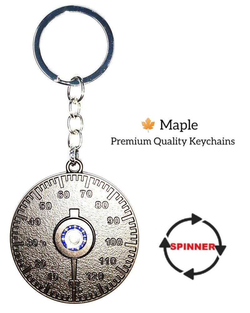 Maple Premium Leather & Metal Keychain Compatible with Royal Enfield/Bullet/Bike/Car Stylish KeyRing Hook Antique Made Like Gun for Men Women - Image 2
