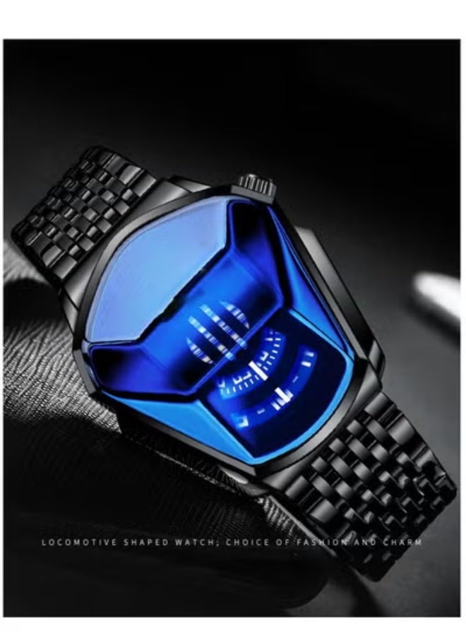 HOURSLY Men’s Stainless Steel Quartz Wrist Watch Fashion Analog Watch Stylish Casual Business Watch for Men - Image 2
