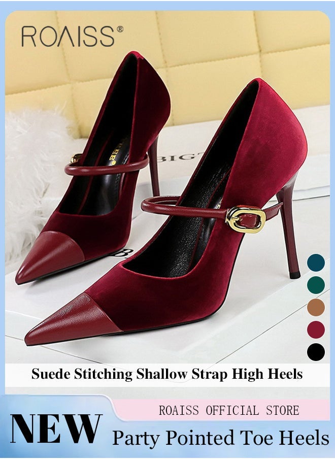 Women Pointed Toe Stiletto High Heels to Visually Slimming Luxurious Silk Satin Patchwork Material Stylish and Sophisticated Ankle Strap with Buckle Design Perfect for Formal Events and Parties - pzsku/Z18AA4F6B6474F85F9C59Z/45/_/1739763942/bd1bc7cd-86da-4dc6-bdfe-187b2f3f2184