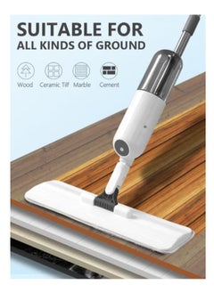 AHAKAC Spray Mop with 2 Washable Microfiber Pads-Cleaning Mop with 350ML Refillable Water Tank-Ceramic Floor Mop for Home Kitchen  - Image 4