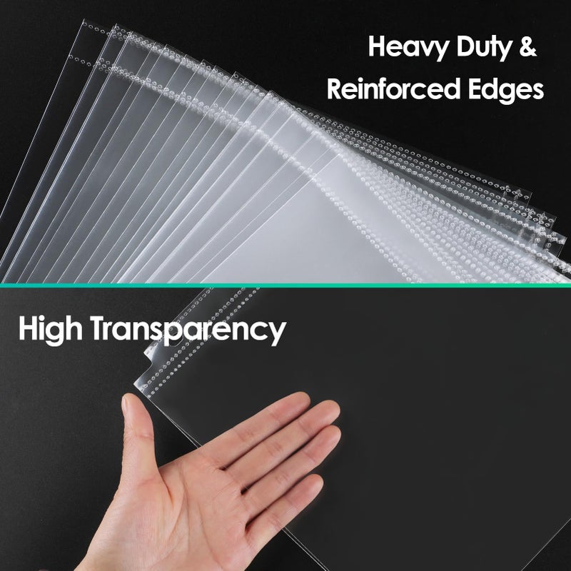 MaxGear 30 Pack 8x10 Photo Sleeves for 3 Ring Binder (60 Pictures), Heavy-Duty Archival Page Protectors, 1-Pocket Clear Photo Album Refill Pages, Plastic Seed Binder Pages 8.5x11, Acid-Free - Image 4