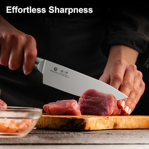 imarku Knife Set, 16 PCS Kitchen Knife Set with Block High Carbon Steel, Ultra Sharp Japanese Knives Set for Kitchen, Ergonomic Handle, Dishwaher Safe, Home Kitchen Essentials, Gifts for Men Women - Image 5